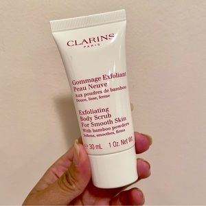 Clarins Paris exfoliating body scrub for smooth skin